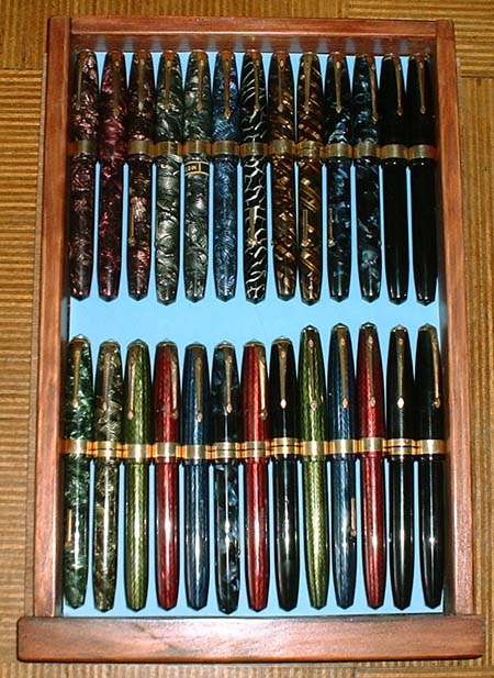 Sixth drawer showing Conway Stewart 60 pens